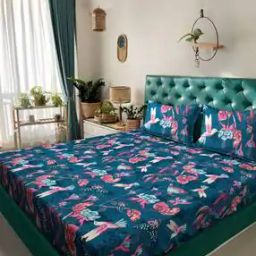King Size Bedsheet With 2 Pillow Covers-image-43