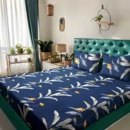 King Size Bedsheet With 2 Pillow Covers-image-84