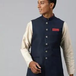 Nehru Jacket with Insert Pockets-image-83