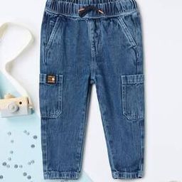Boys Washed Cargo Jeans-45