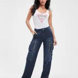 Lightly Washed Straight Fit Jeans-image-42