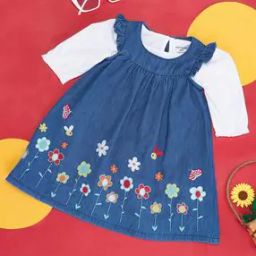 Cotton Embroidery Top And Dungaree Set-picture-40