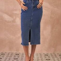 Women Midi Pencil Skirt-image-80
