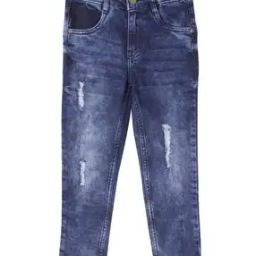 Acid-Wash Distressed Slim Jeans-image-11