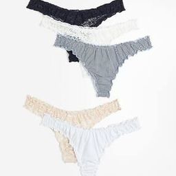 Women Pack of 5 Thong Briefs-image-17