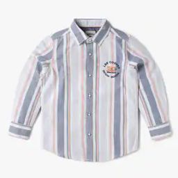 Boys Striped Regular Fit Shirt-image-91