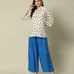Women Striped Flared Palazzos-picture-21
