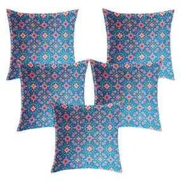 Set of 5 Printed Cushion Cover 16" x 16"-image-95
