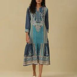 aarke ritu kumar Relaxed Fit Floral Print Long Dress-picture-14