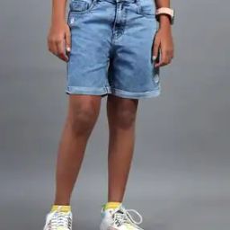 under fourteen only Girls Embroidered Regular Fit Shorts-picture-27