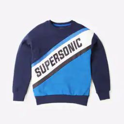 Colourblock Round-Neck Sweatshirt-37