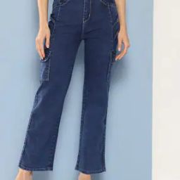 Girls Straight Jeans with Insert Pockets-image-42
