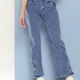 Girls Straight Jeans with Insert Pockets-image-27