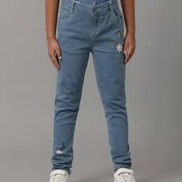 under fourteen only Girls Mid-Rise Straight Jeans-picture-45