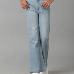 under fourteen only Girls Mid-Rise Straight Jeans-picture-47