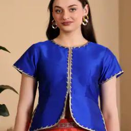 Women Peplum-Styled Blouse with Slit Detail -image-66