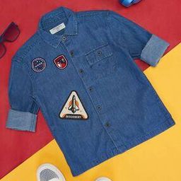 Boy Regular Fit Spread-Collar Shirt-image-54