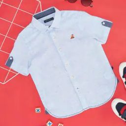 Boy Regular Fit Spread-Collar Shirt-image-42