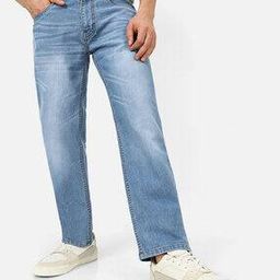 Men Straight Jeans with Insert Pockets-image-19