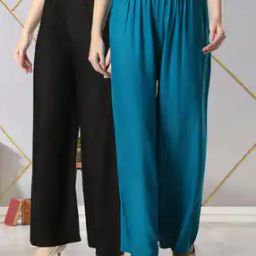 Women Relaxed Fit Straight Palazzos-picture-44