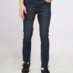 Men Lightly-Washed Slim Fit Jeans-image-62