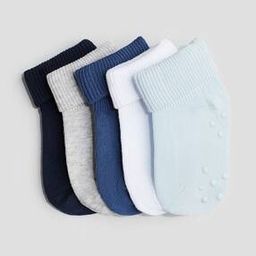 h&m Pack of 5 Anti-Slip Socks-picture-21