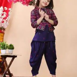 Girls Printed Kurta Suit Set-32