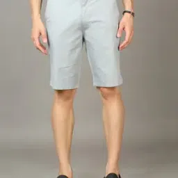bushirt Solid Regular Fit Shorts-picture-41
