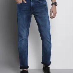 Acid Wash Straight Fit Jeans-image-39