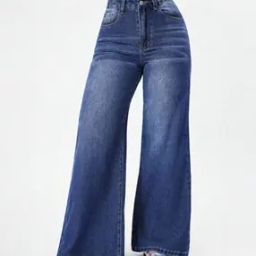 Women Mid-Wash Baggy Jeans-image-72