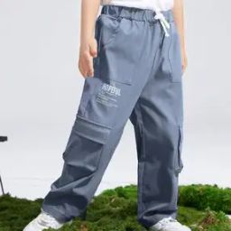 Boys Flat-Front Loose Fit Cargo Pants-picture-4