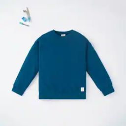 Crew-Neck Sweatshirt with Ribbed Hems-image-31