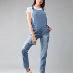 Women Cotton Dungaree-image-77