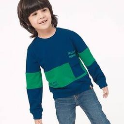 Colourblock Sustainable Sweatshirt with Flap Pocket-image-20