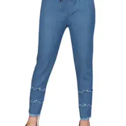 Lightly-Distressed Slim Fit Jeggings-image-11