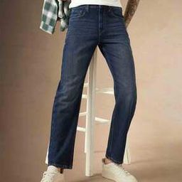 Men Lightly-Washed Straight Jeans-image-38