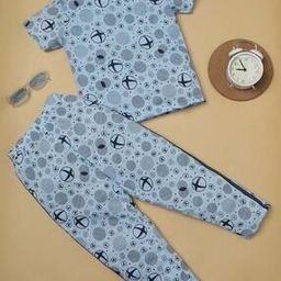 Boy Printed T-Shirt & Pants Set-11