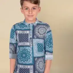 Boys Floral Regular Fit Shirt-image-49