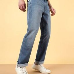 Straight Fit Jeans with 5-Pocket Styling-image-55