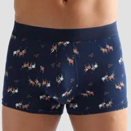 Men Mid-Rise Printed Trunks with Elasticated Waist-picture-26