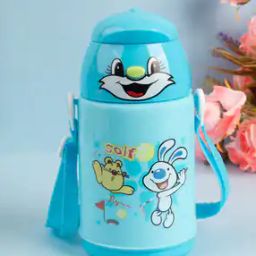 Cartoon Print Plastic Water Bottle-image-3