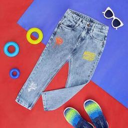Boys Graphic Print Mid-Rise Jeans-picture-37