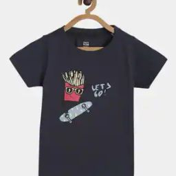 Boys Graphic Print Regular Fit Round-Neck T-Shirt-picture-11