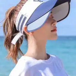 Retractable Wide Brim Open Top Sun Visor Hat-28