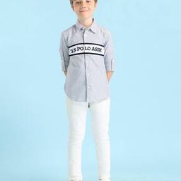 Boys Stripes Regular Fit Shirt-15