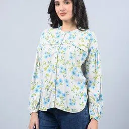 crimsoune club Women Floral Relaxed Fit Shirt -picture-48