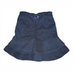 Washed Mini Skirt with Layered Ruffles-picture-18