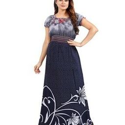 Women Cotton Long Length Nighti-picture-24