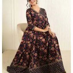 Women Floral Fit and Flare Dress-image-23