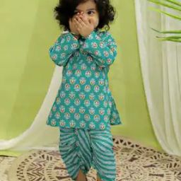 Boys Graphic Regular Fit Kurta Dhoti Set-image-30